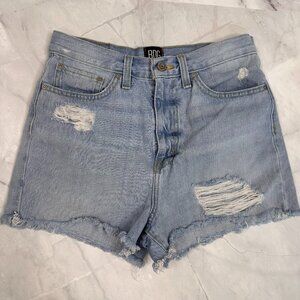 BDG Girlfriend High Rise Distressed Denim Shorts